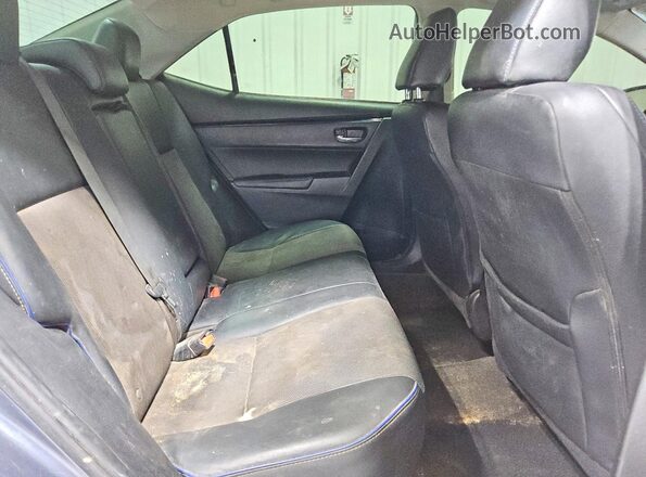 5YFBURHE4HP725989 2017 TOYOTA COROLLA Gray Вид задніх сидінь