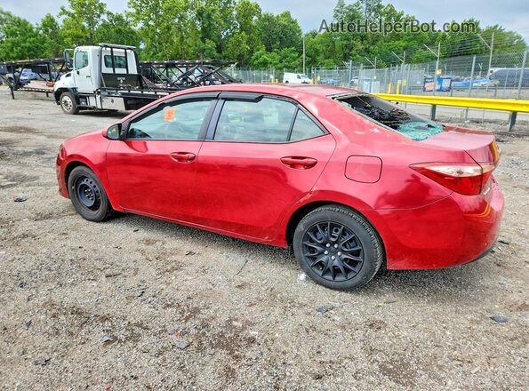 5YFBURHE4JP751949 2018 TOYOTA COROLLA Red Tył lewy