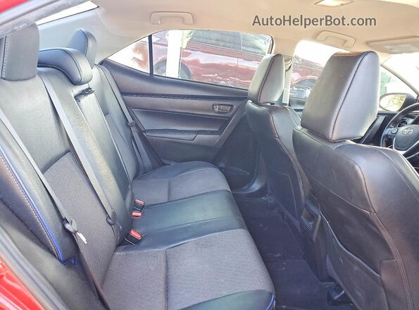 5YFBURHE4JP765348 2018 TOYOTA COROLLA Красный Вид задних сидений