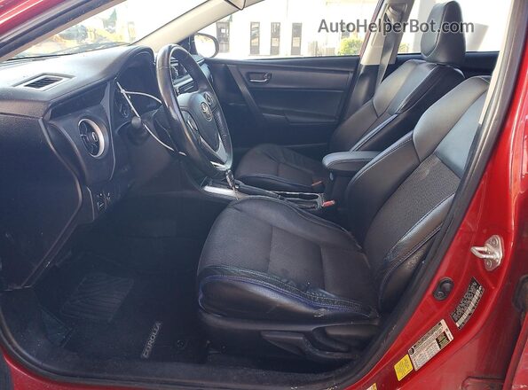 5YFBURHE4JP765348 2018 TOYOTA COROLLA Красный Вид салона спереди