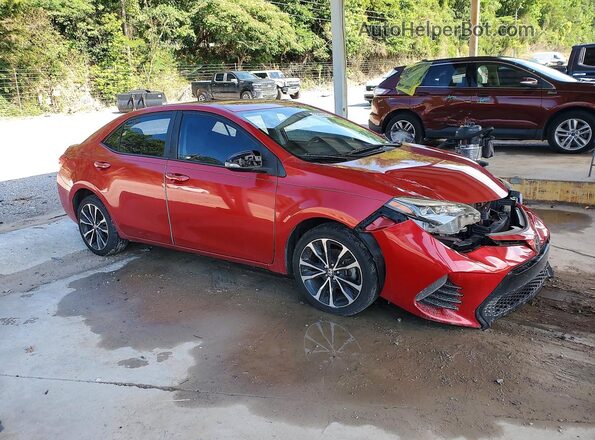 5YFBURHE4JP765348 2018 TOYOTA COROLLA Красный Передняя правая четверть