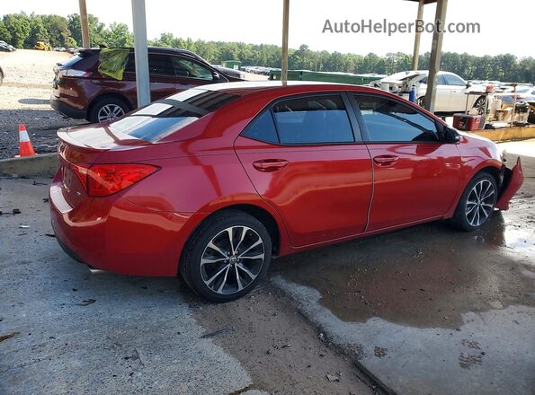 5YFBURHE4JP765348 2018 TOYOTA COROLLA Красный Задняя правая четверть