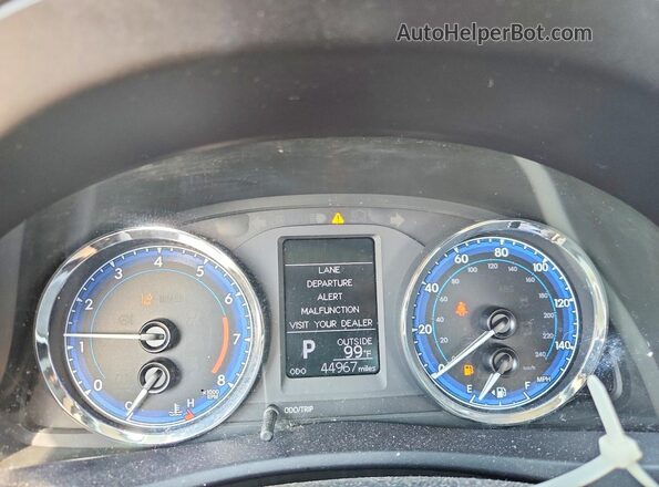 5YFBURHE4JP808554 2018 TOYOTA COROLLA Silver Widok zestawu wskaźników
