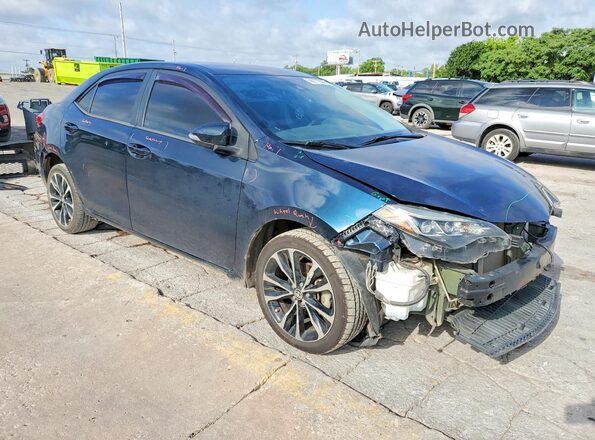 5YFBURHE4JP809333 2018 TOYOTA COROLLA Blue Передня права чверть