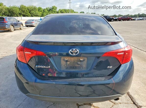 5YFBURHE4JP809333 2018 TOYOTA COROLLA Blue Вид ззаду