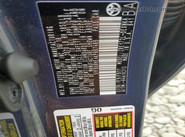 5YFBURHE4KP867489 2019 TOYOTA COROLLA Gray Widok komory silnika