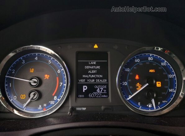5YFBURHE4KP881182 2019 TOYOTA COROLLA Black Widok zestawu wskaźników