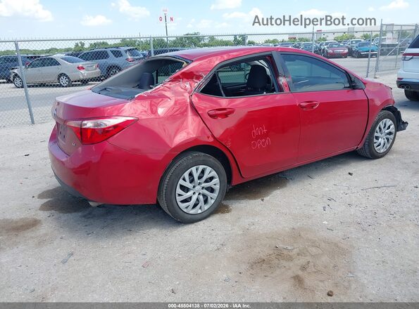 5YFBURHE4KP883983 2019 TOYOTA COROLLA Красный Задняя правая четверть