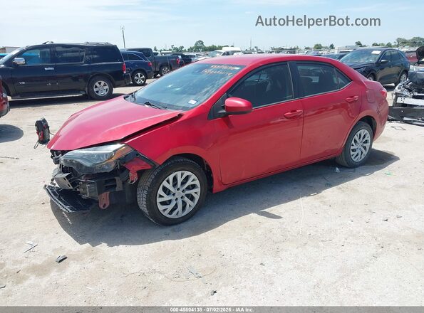 5YFBURHE4KP883983 2019 TOYOTA COROLLA Красный Передняя левая четверть
