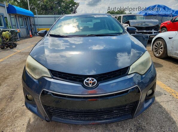 5YFBURHE5GP434609 2016 TOYOTA COROLLA Blue Front view