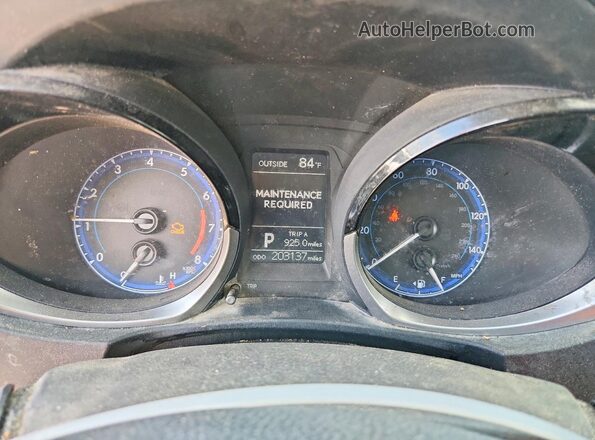 5YFBURHE5GP434609 2016 TOYOTA COROLLA Blue Instrument cluster view