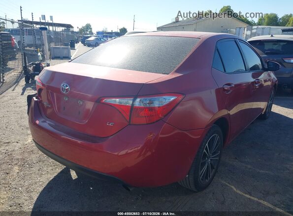5YFBURHE5GP474074 2016 TOYOTA COROLLA Red უკანა მარჯვენა