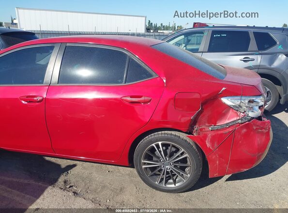 5YFBURHE5GP474074 2016 TOYOTA COROLLA Red წინა ხედი
