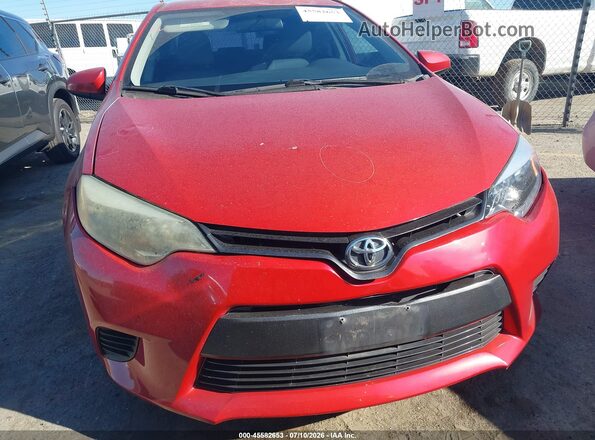 5YFBURHE5GP474074 2016 TOYOTA COROLLA Red ხელსაწყოთა პანელის ხედი