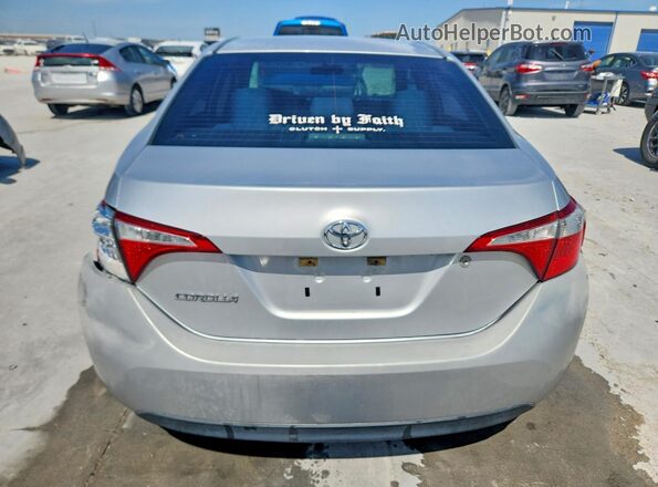 5YFBURHE5GP480277 2016 TOYOTA COROLLA Silver Vista trasera