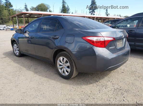 5YFBURHE5GP483633 2016 TOYOTA COROLLA Gray Rear left