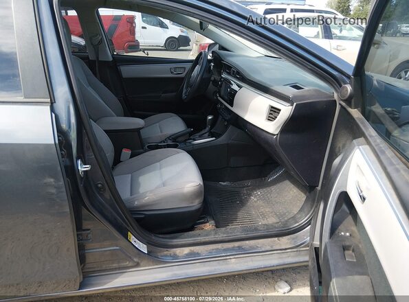 5YFBURHE5GP483633 2016 TOYOTA COROLLA Gray Front interior view