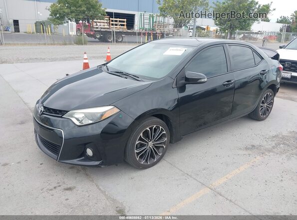 5YFBURHE5GP494602 2016 TOYOTA COROLLA Black Vista tres cuartos delantera izquierda