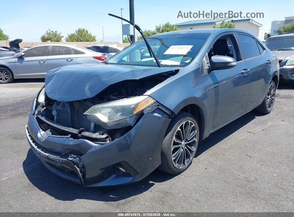 5YFBURHE5GP549582 2016 TOYOTA COROLLA Синий Передняя левая четверть