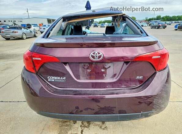 5YFBURHE5HP632057 2017 TOYOTA COROLLA Maroon Widok z tyłu