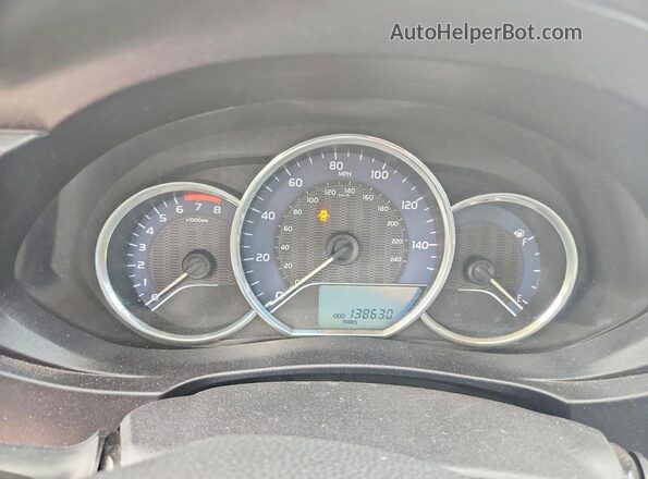 5YFBURHE6GP476691 2016 TOYOTA COROLLA Красный Вид щитка приборов