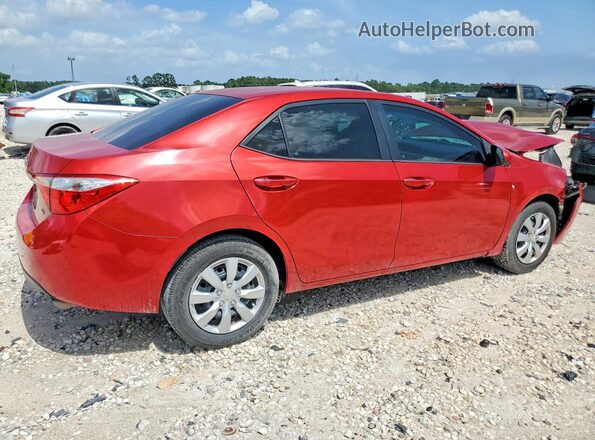 5YFBURHE7GP420114 2016 TOYOTA COROLLA Red Задня права чверть