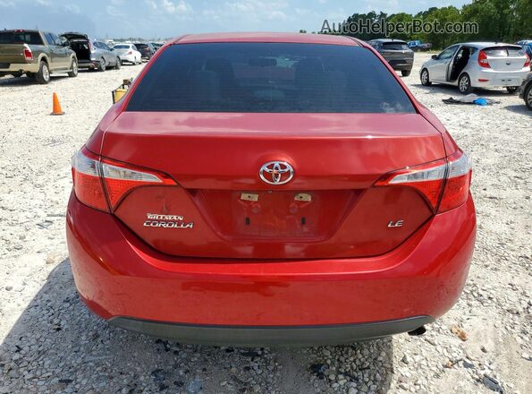 5YFBURHE7GP420114 2016 TOYOTA COROLLA Red Вид ззаду