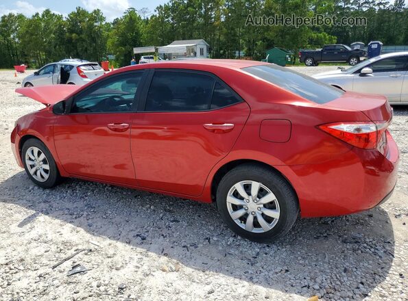 5YFBURHE7GP420114 2016 TOYOTA COROLLA Red Задня ліва чверть