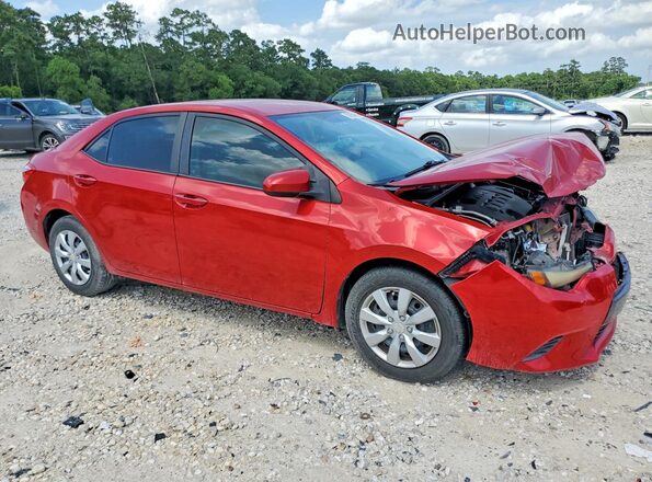 5YFBURHE7GP420114 2016 TOYOTA COROLLA Red Передня права чверть