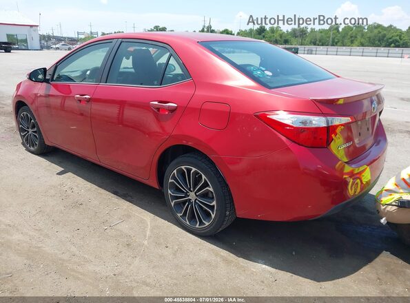 5YFBURHE7GP423997 2016 TOYOTA COROLLA Red Trasero izquierdo