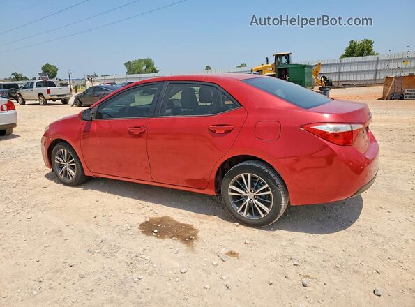 5YFBURHE7GP425913 2016 TOYOTA COROLLA Red Задня ліва чверть