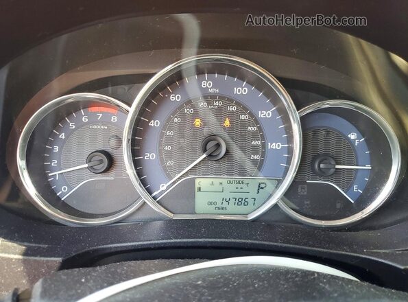 5YFBURHE7GP425913 2016 TOYOTA COROLLA Red Вид щитка приладів
