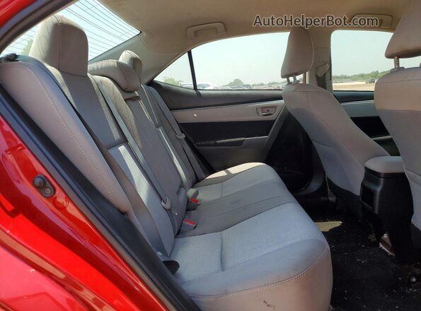 5YFBURHE7GP425913 2016 TOYOTA COROLLA Red Вид задніх сидінь