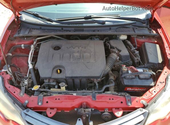 5YFBURHE7GP425913 2016 TOYOTA COROLLA Red Вид задньої частини салону