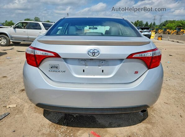 5YFBURHE7GP545193 2016 TOYOTA COROLLA Silver Widok z tyłu