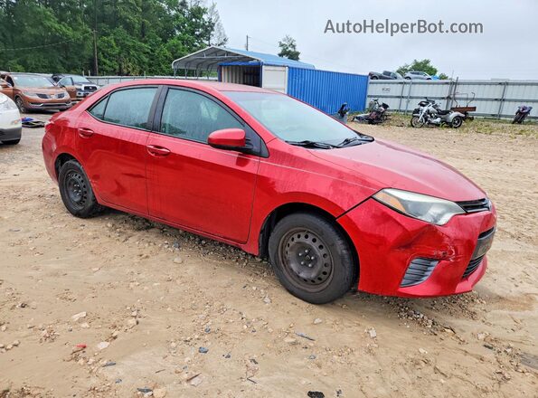 5YFBURHE7GP546456 2016 TOYOTA COROLLA Красный Передняя правая четверть