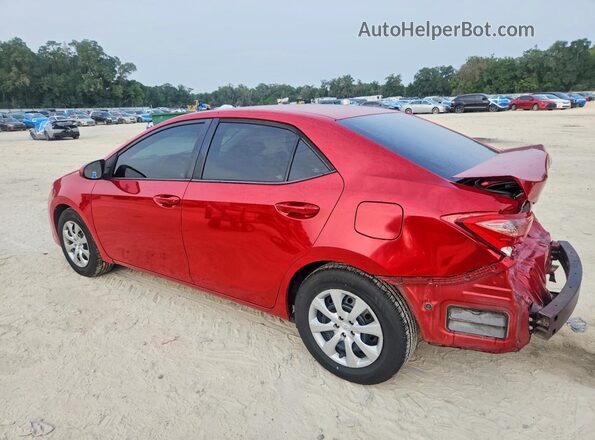 5YFBURHE7KP926812 2019 TOYOTA COROLLA Red Trasero izquierdo