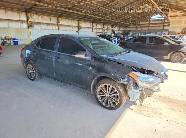 5YFBURHE8GP407453 2016 TOYOTA COROLLA Black Widok z przodu