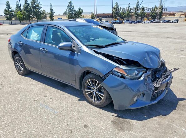 5YFBURHE8GP430831 2016 TOYOTA COROLLA Gray Przód prawy