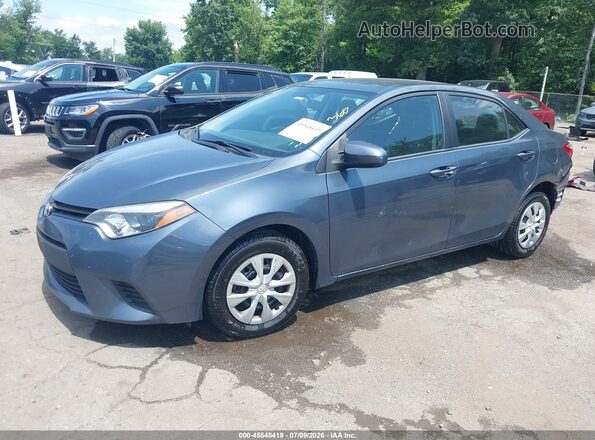 5YFBURHE9GP376312 2016 TOYOTA COROLLA Gray Передня ліва чверть