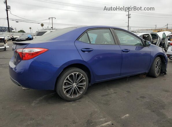 5YFBURHEXGP423086 2016 TOYOTA COROLLA Blue Rear right