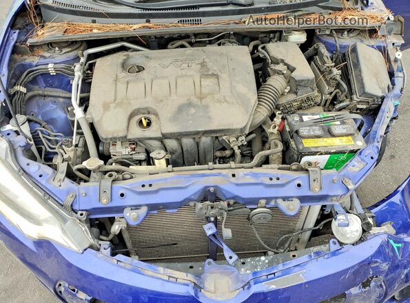 5YFBURHEXGP423086 2016 TOYOTA COROLLA Blue Rear interior view