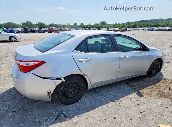 5YFBURHEXGP475219 2016 TOYOTA COROLLA Серебряный Задняя правая четверть