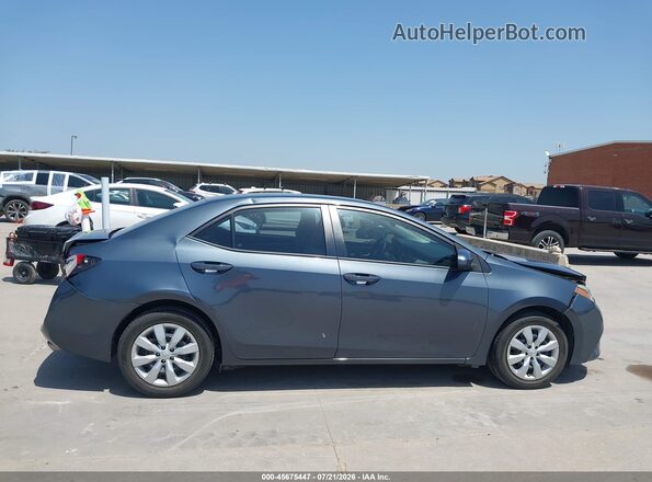 5YFBURHEXGP482705 2016 TOYOTA COROLLA Blue Widok wnętrza z tyłu