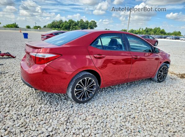 5YFBURHEXGP488858 2016 TOYOTA COROLLA Красный Задняя правая четверть