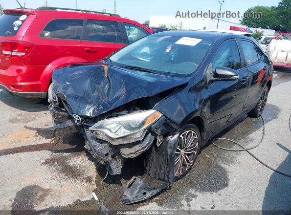 5YFBURHEXGP490478 2016 TOYOTA COROLLA Black Vista tres cuartos delantera izquierda