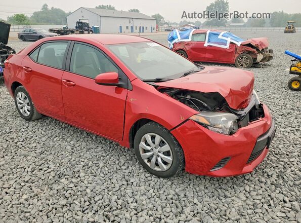 5YFBURHEXGP503441 2016 TOYOTA COROLLA Red წინა მარჯვენა