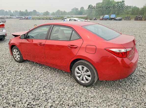 5YFBURHEXGP503441 2016 TOYOTA COROLLA Red უკანა მარცხენა