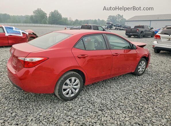 5YFBURHEXGP503441 2016 TOYOTA COROLLA Red უკანა მარჯვენა