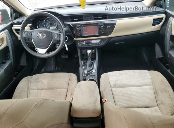 5YFBURHEXGP503441 2016 TOYOTA COROLLA Red წინა პანელის ხედი
